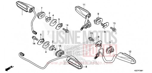 BLINKER (CRF250RL/RLA) CRF250RLAK de 2019
